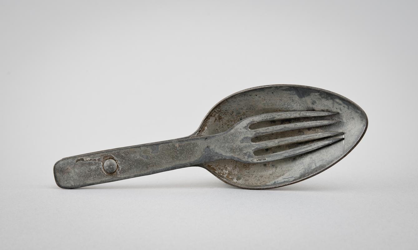 German issue soldier's mess set of fork and spoon.