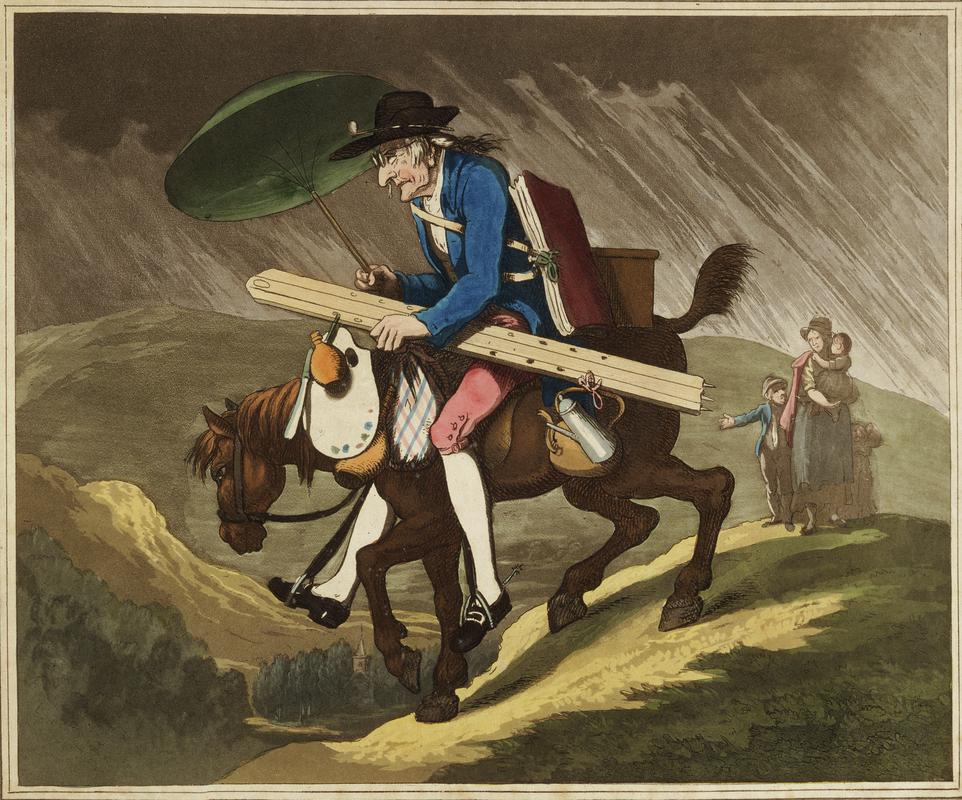 An Artist travelling in Wales