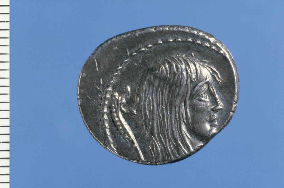 L. HOSTILIUS SASERNA denarius