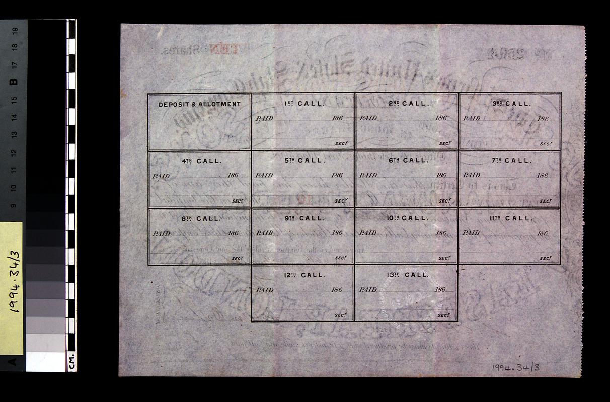 St. Bride's United Slate & Slab Co.Ltd. share cert