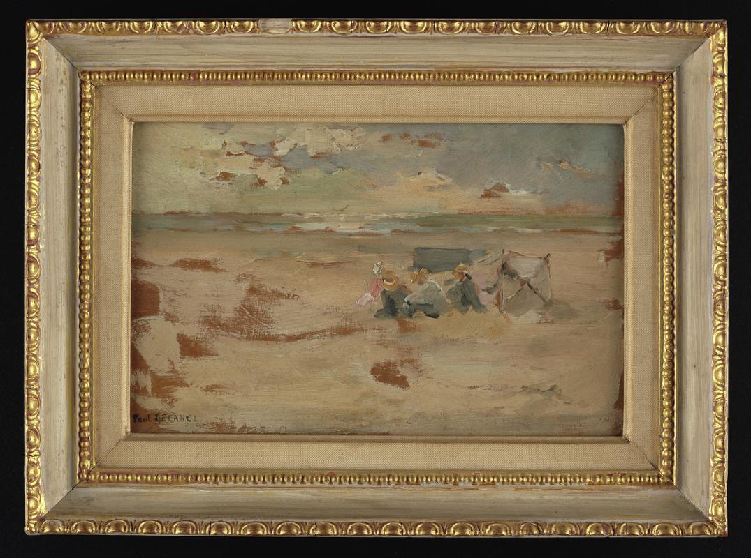 Traeth gyda Ffigurau Eisteddog, La Côte Déserte