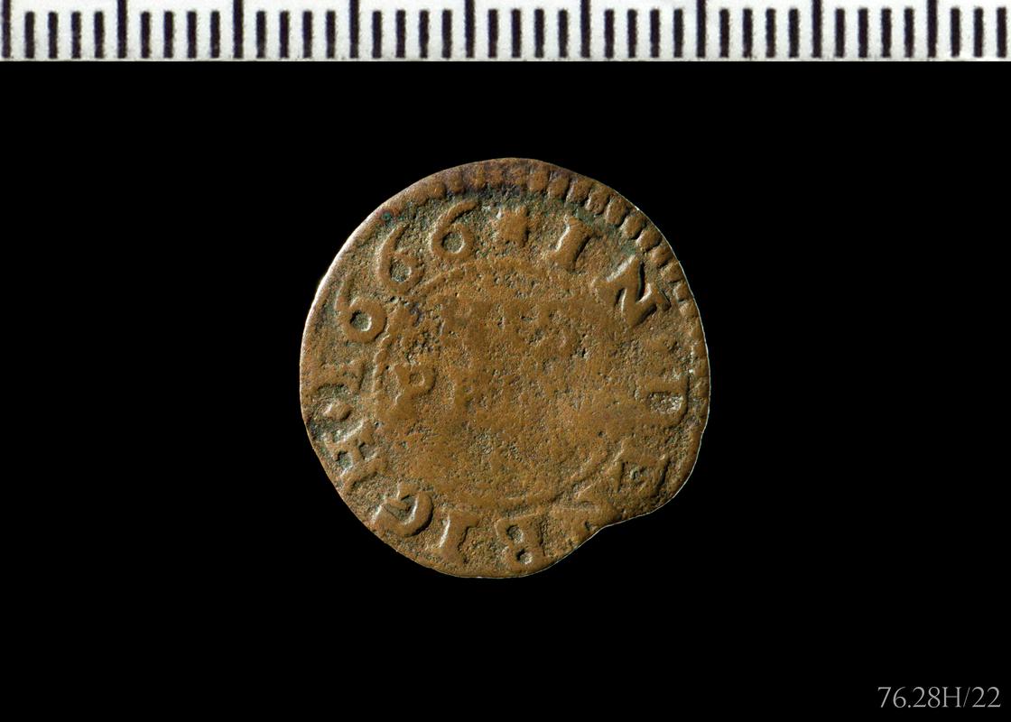 17th century private token: Denbigh