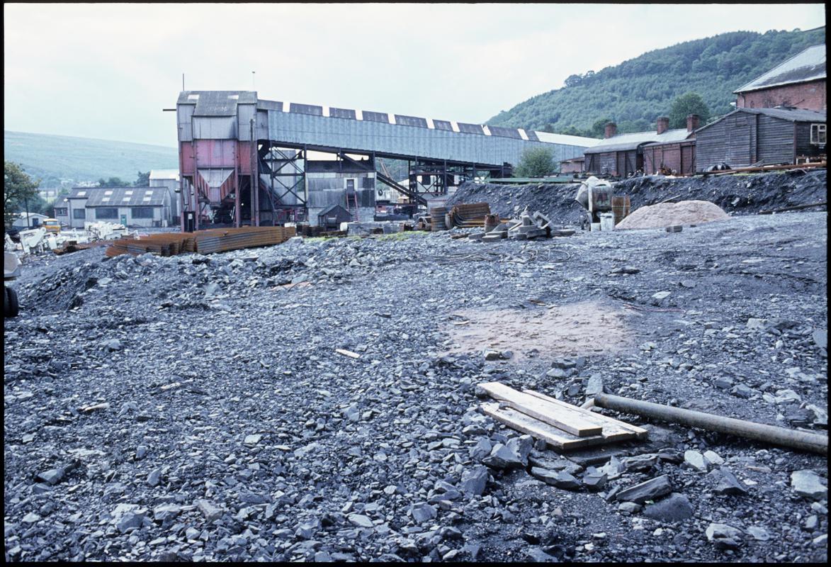 Colour film slide showing a general view of Treforgan New Mine.