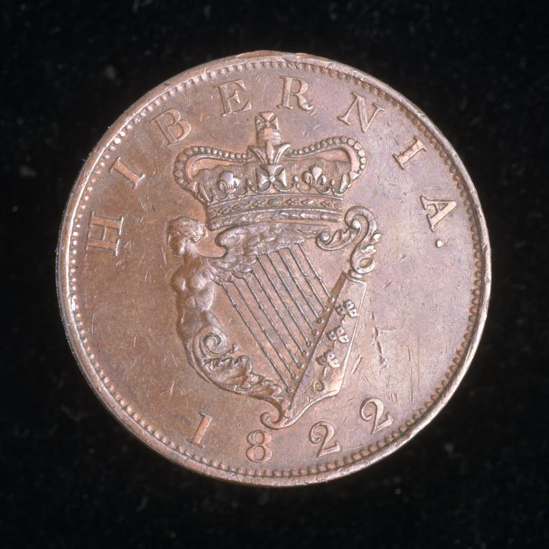 George IV penny for Ireland 1822 (rev.)