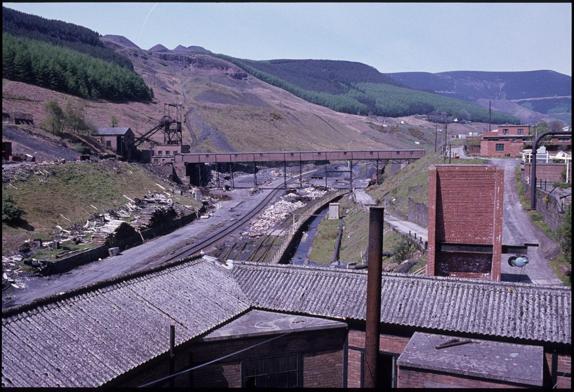 Colour film slide showing a general view of Ocean Colliery.