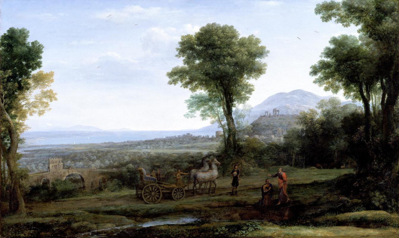 Landscape with St. Philip baptising the eunuch