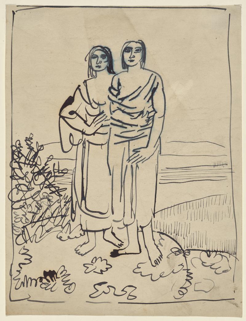 Two Women in a Landscape