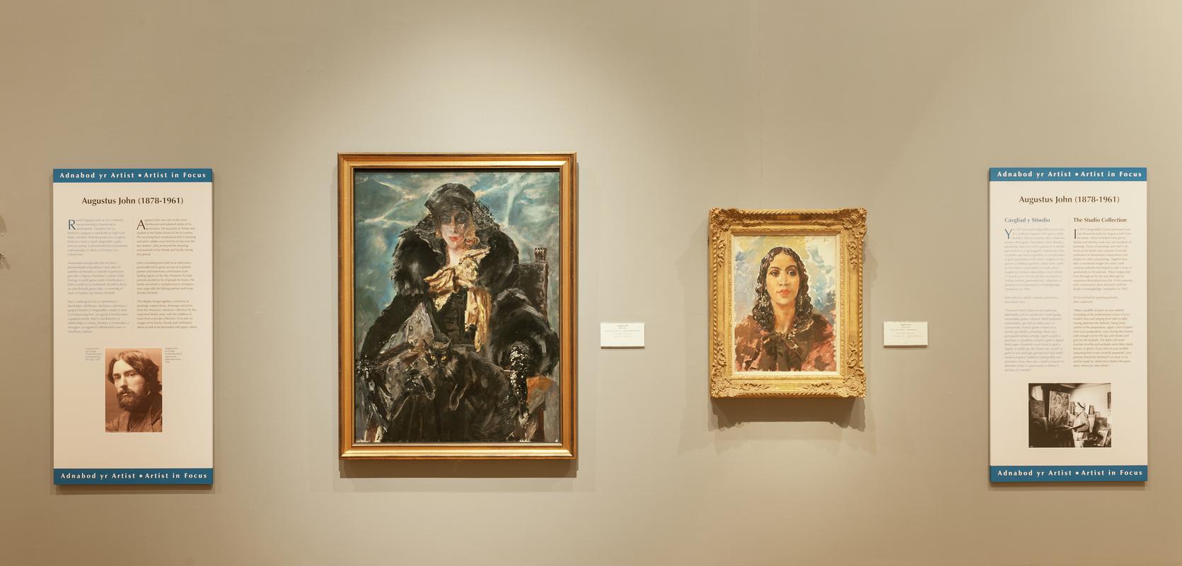 A West Indian Girl and Marchesa Casati (1881-1957) from Augustus John in Focus exhibition