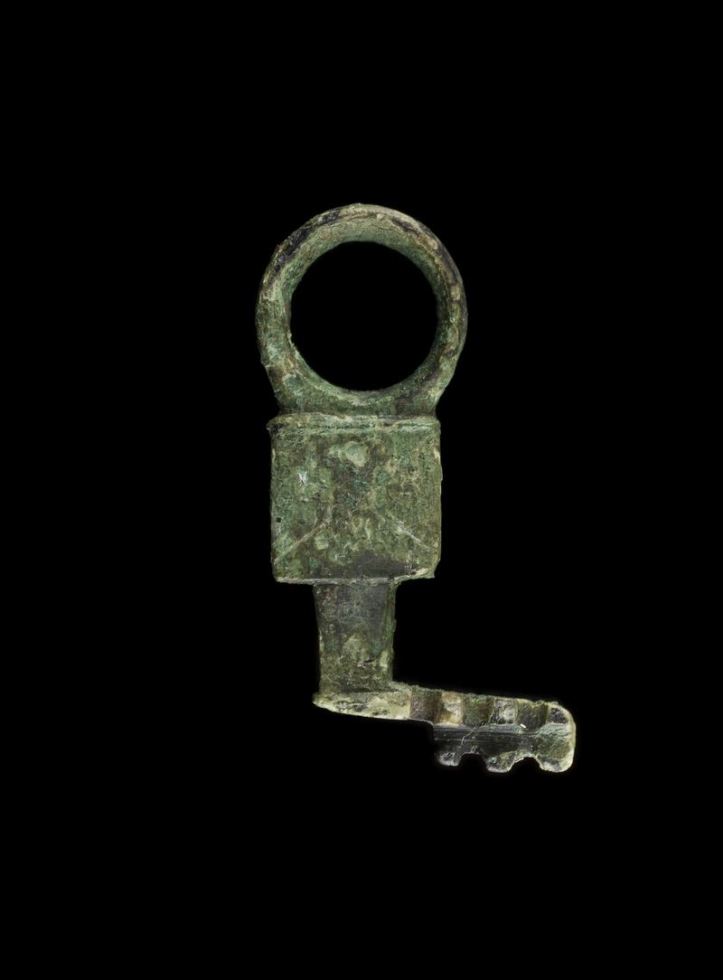 Roman copper alloy slide key