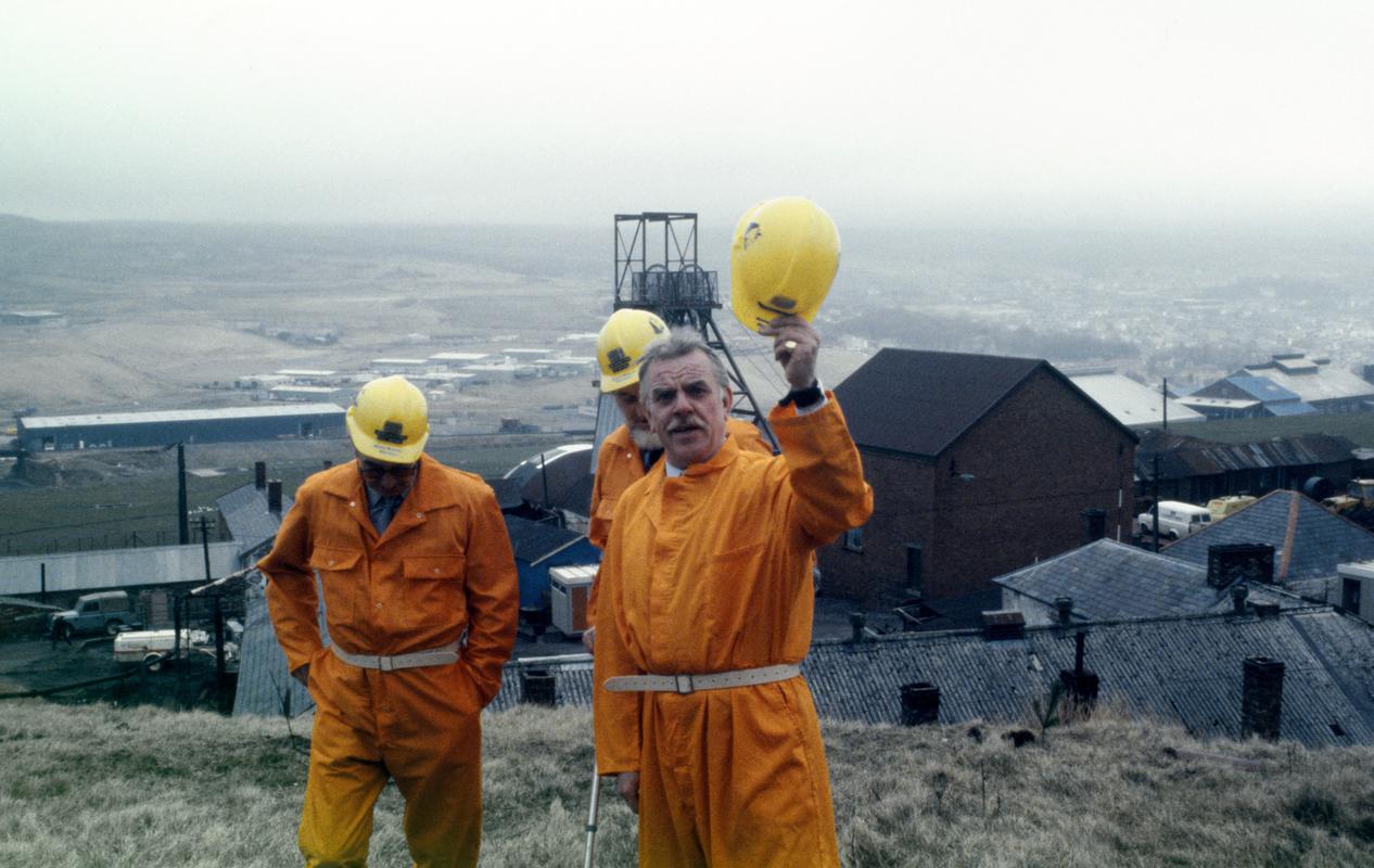 Windsor Davies at Big Pit, slide