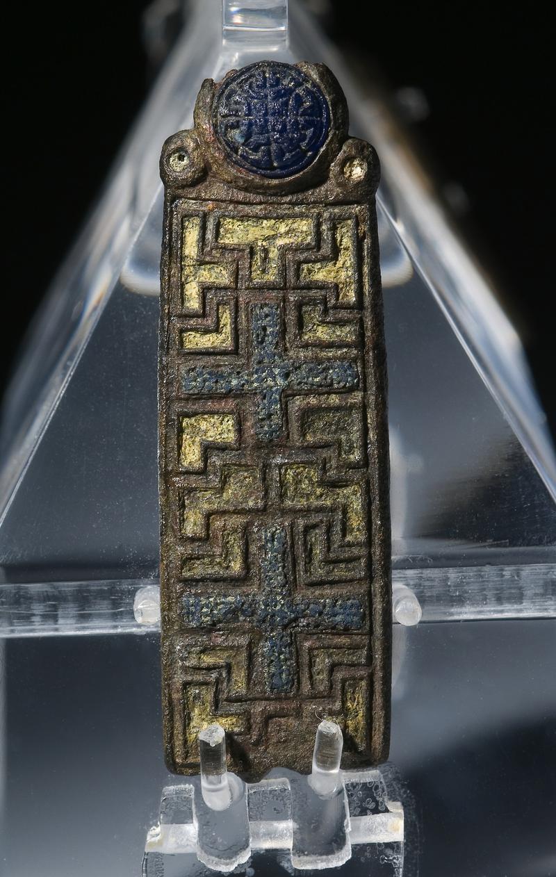 Early Medieval copper alloy shrine mount