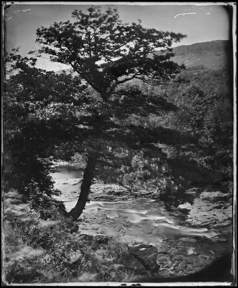 River Dulais, glass negative