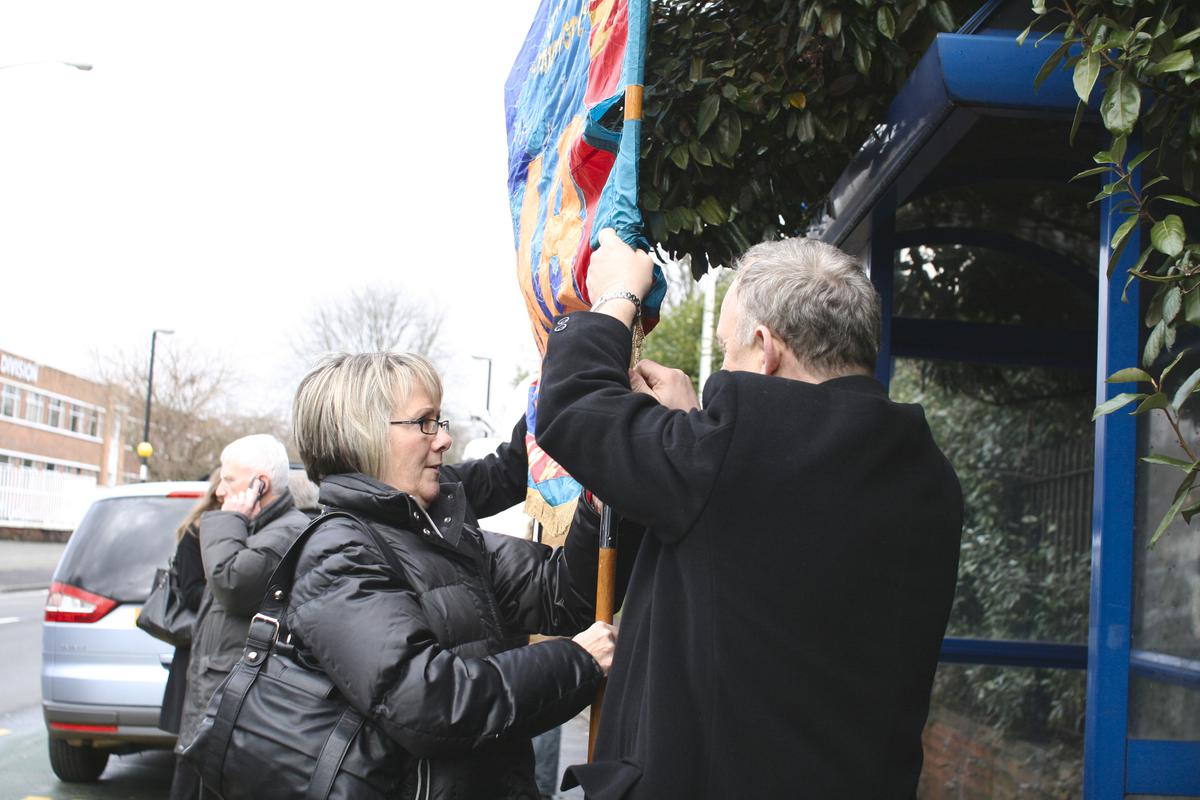 Hoover factory march, Merthyr Tydfil, photograph