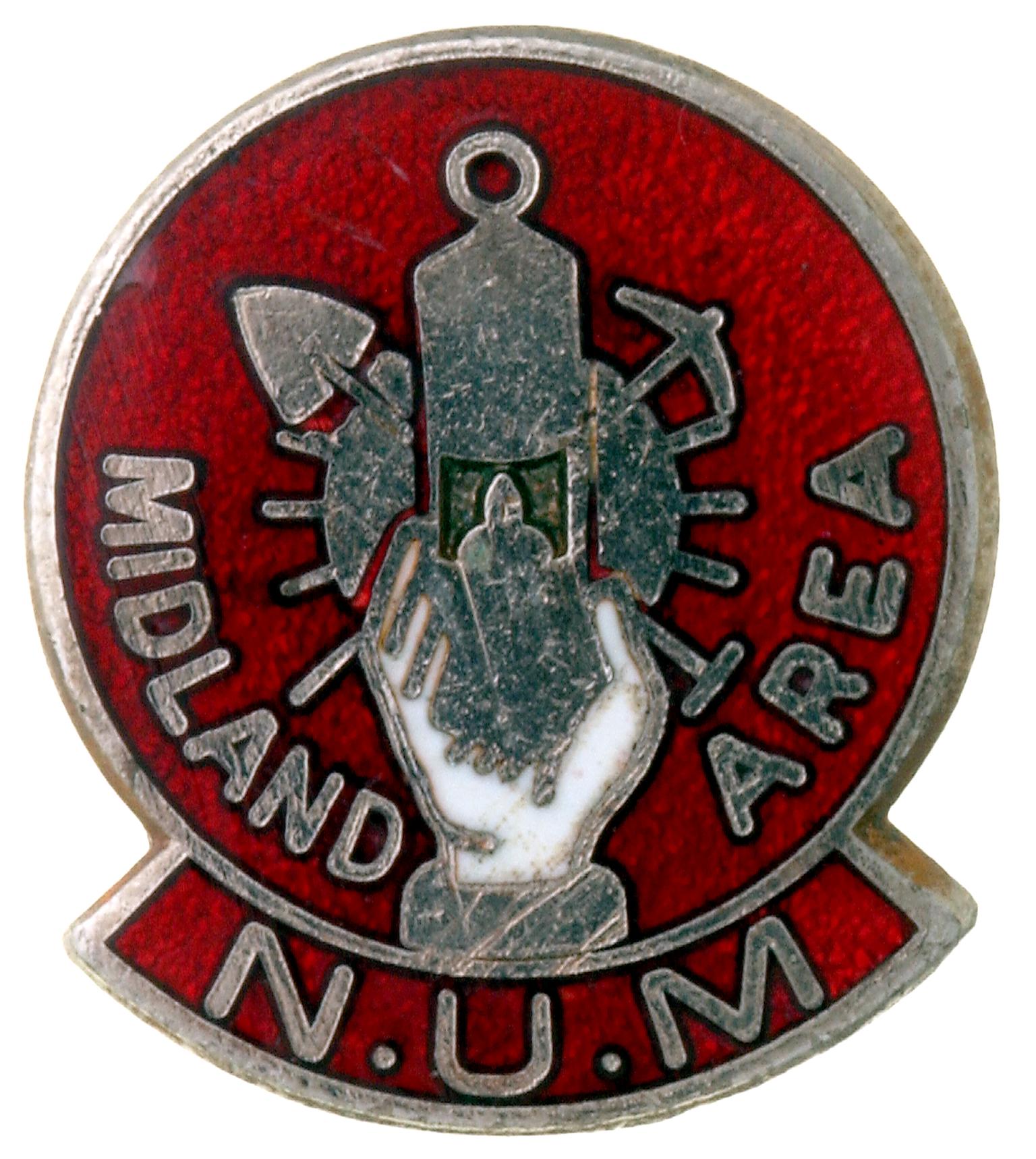 N.U.M. Midland Area, badge