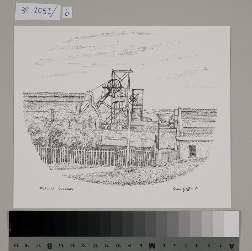 Penallta Colliery, 1981 (print)
