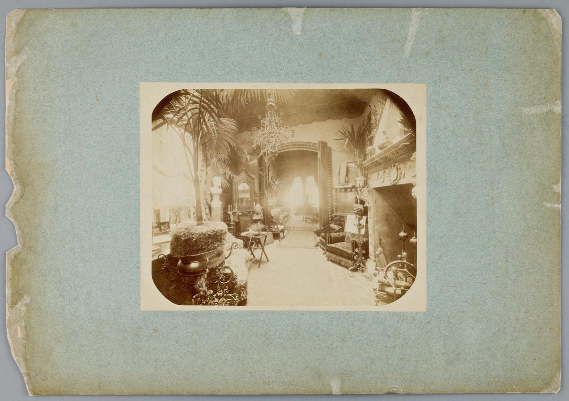 Unidentified interior, 1870s