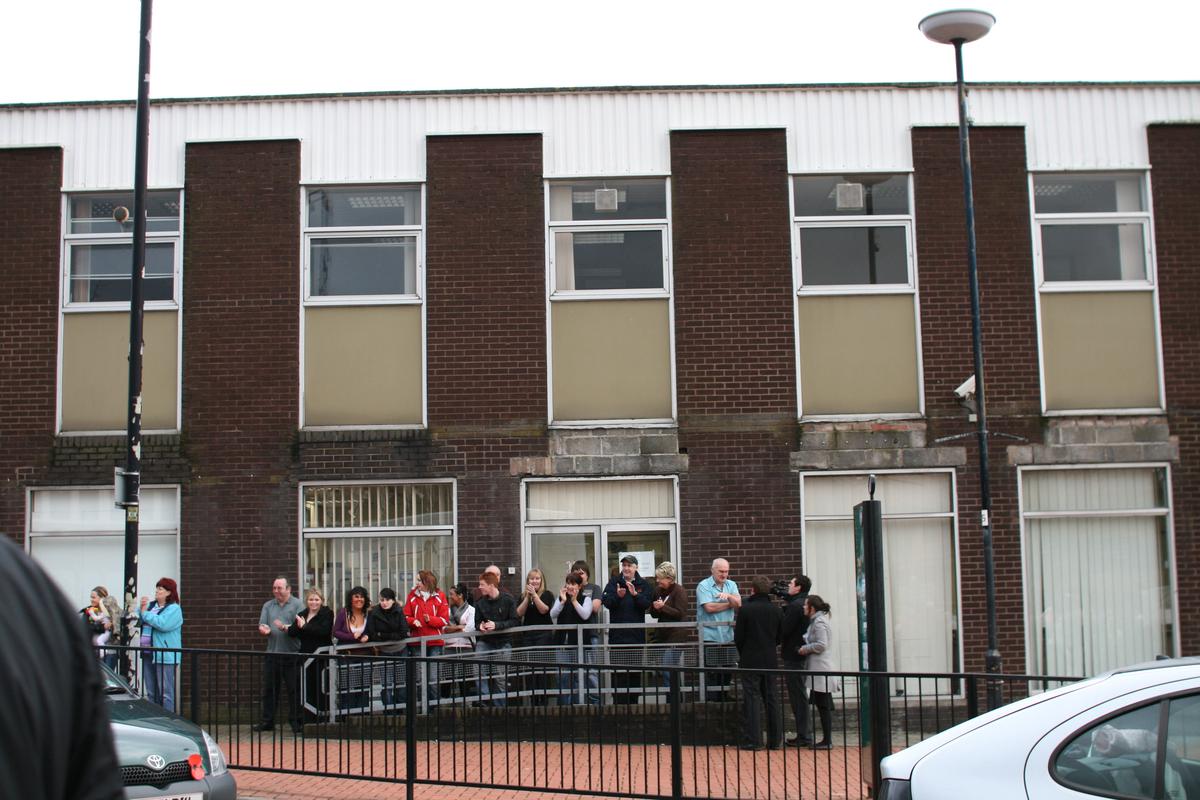 Hoover factory march, Merthyr Tydfil, photograph