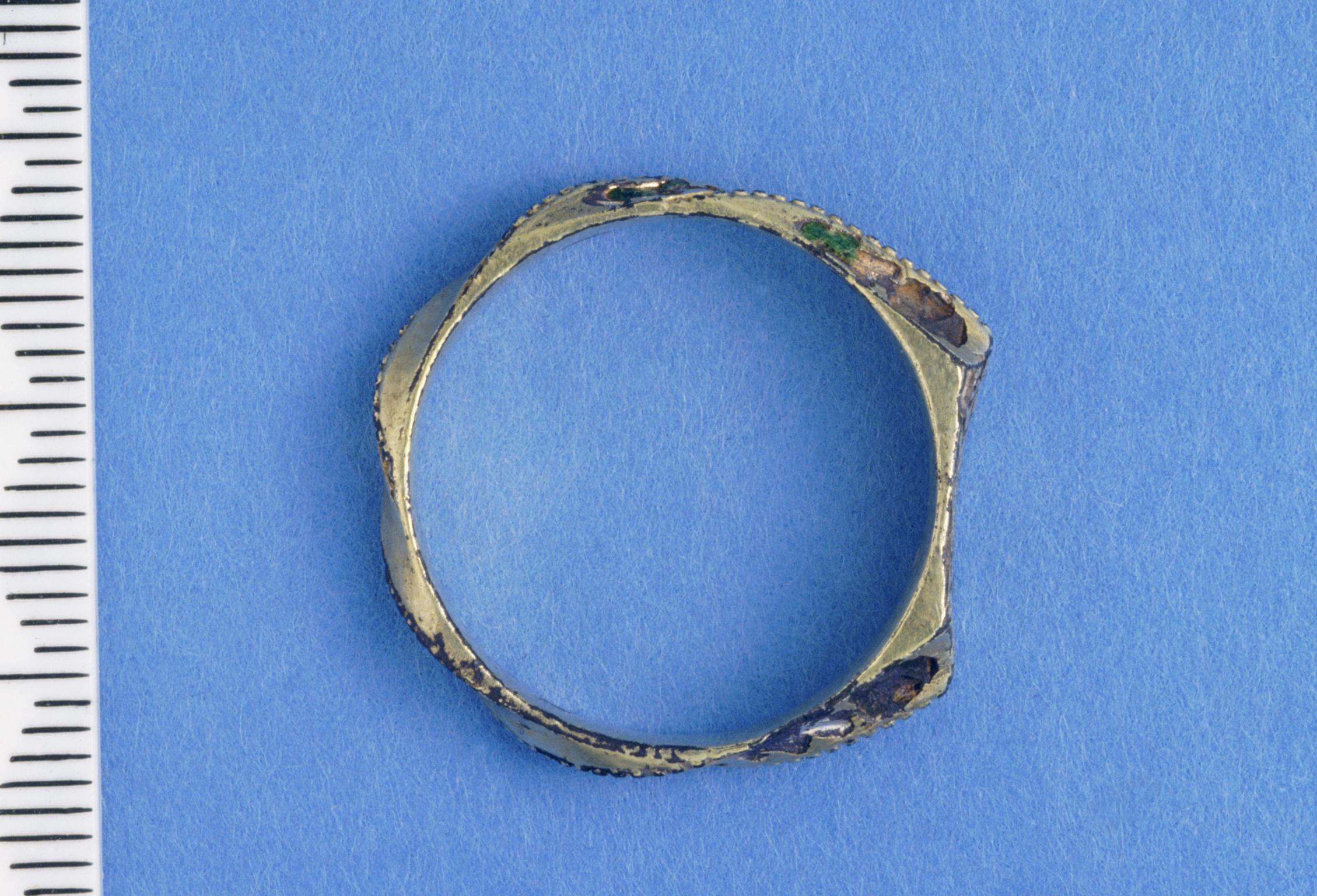 Medieval silver finger ring