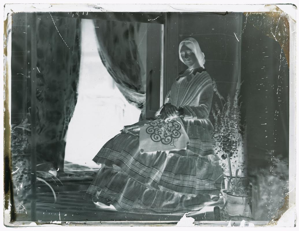 Mrs Denman, glass negative
