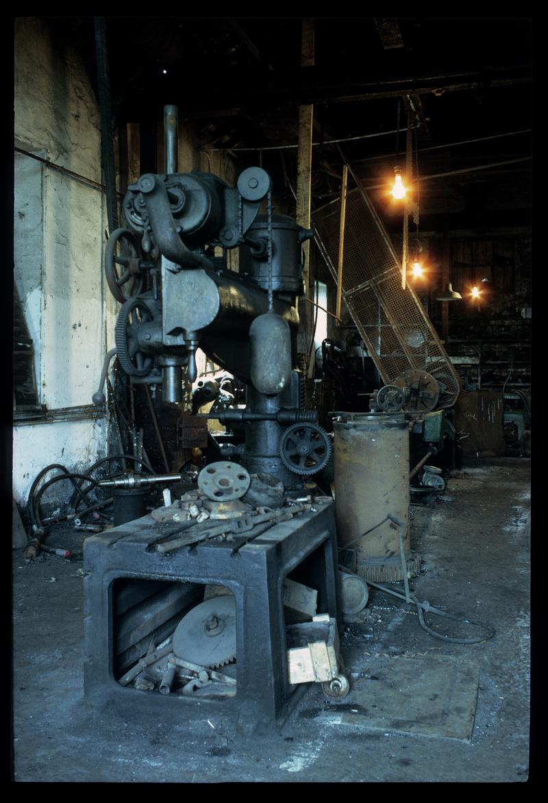 Interior view of the fitting shop at Big Pit.