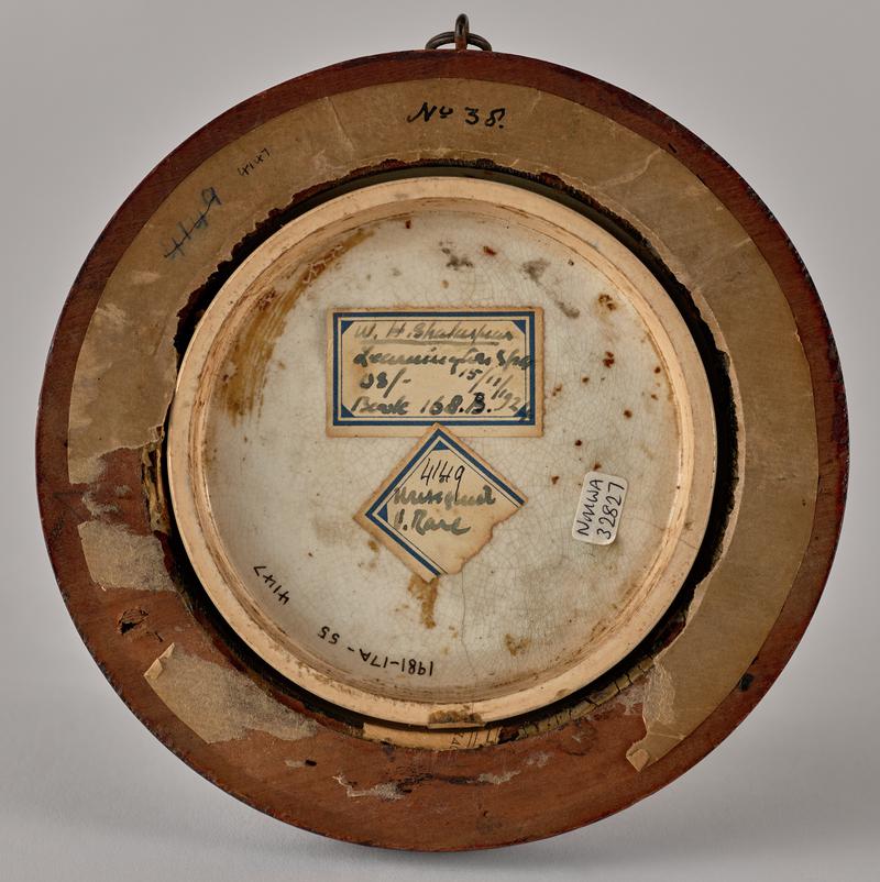 Pot-lid, 'Napirima Trinidad', c1853-54