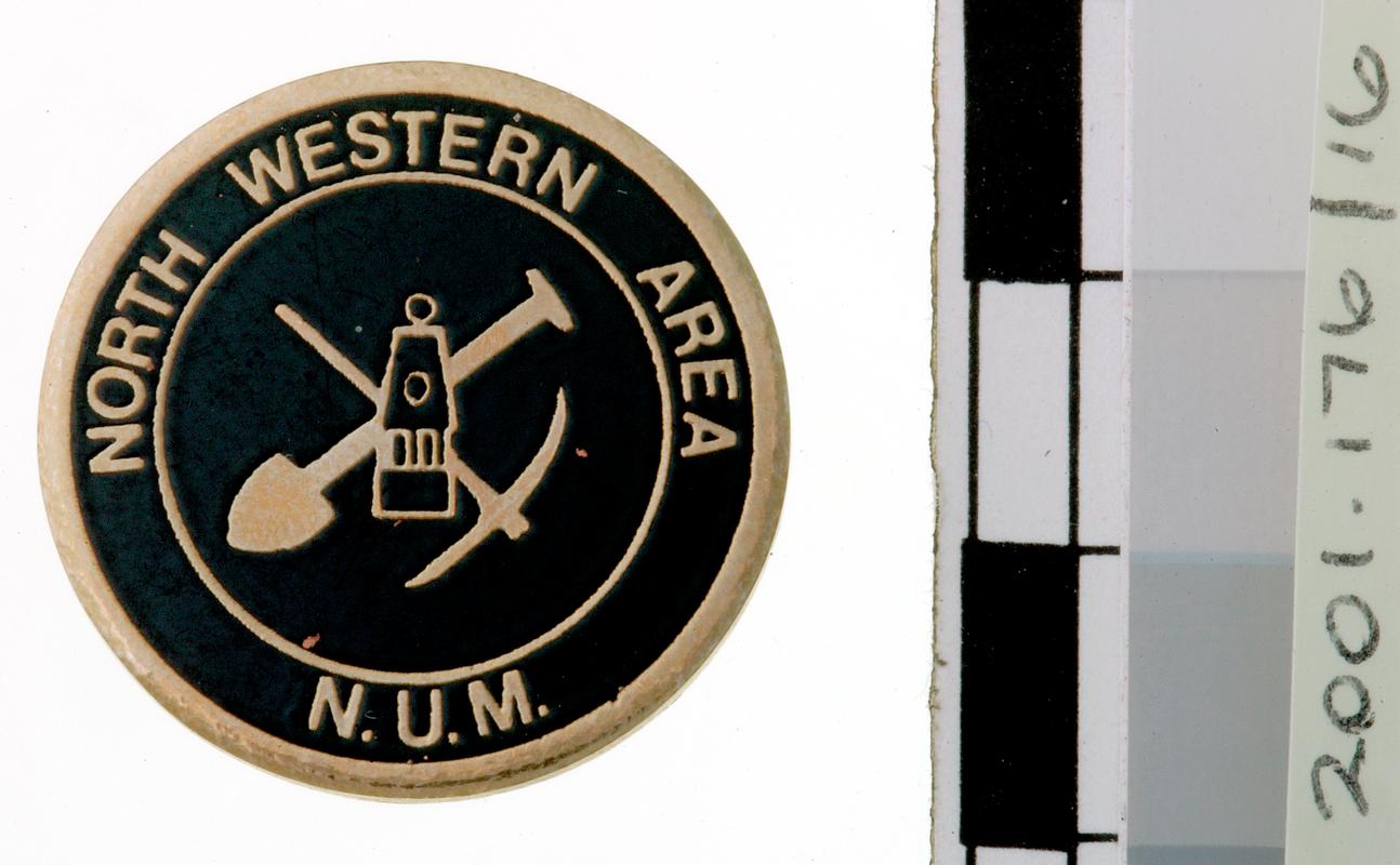 NUM "North Western Area" Lapel Badge