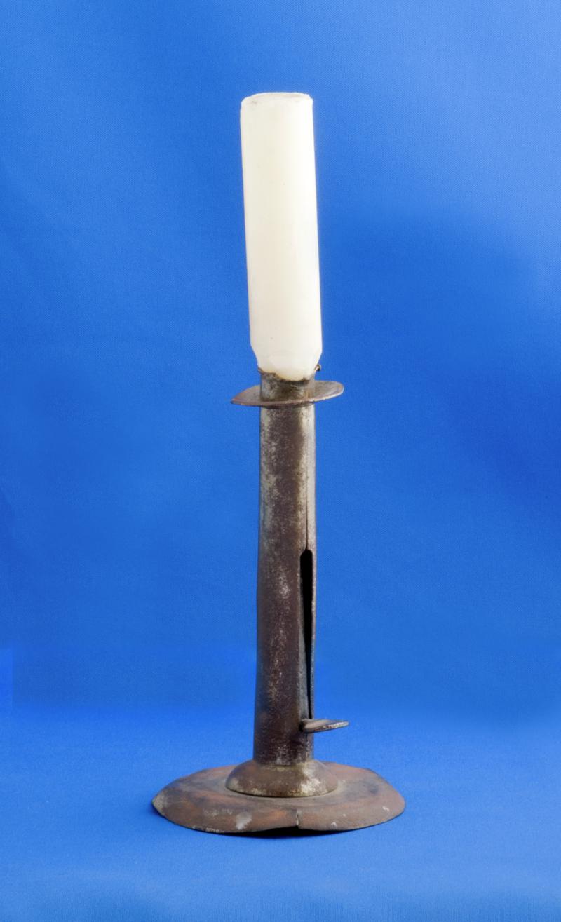 Tinned candle stick. 1861