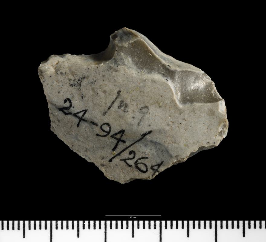 Upper Palaeolithic flint scraper