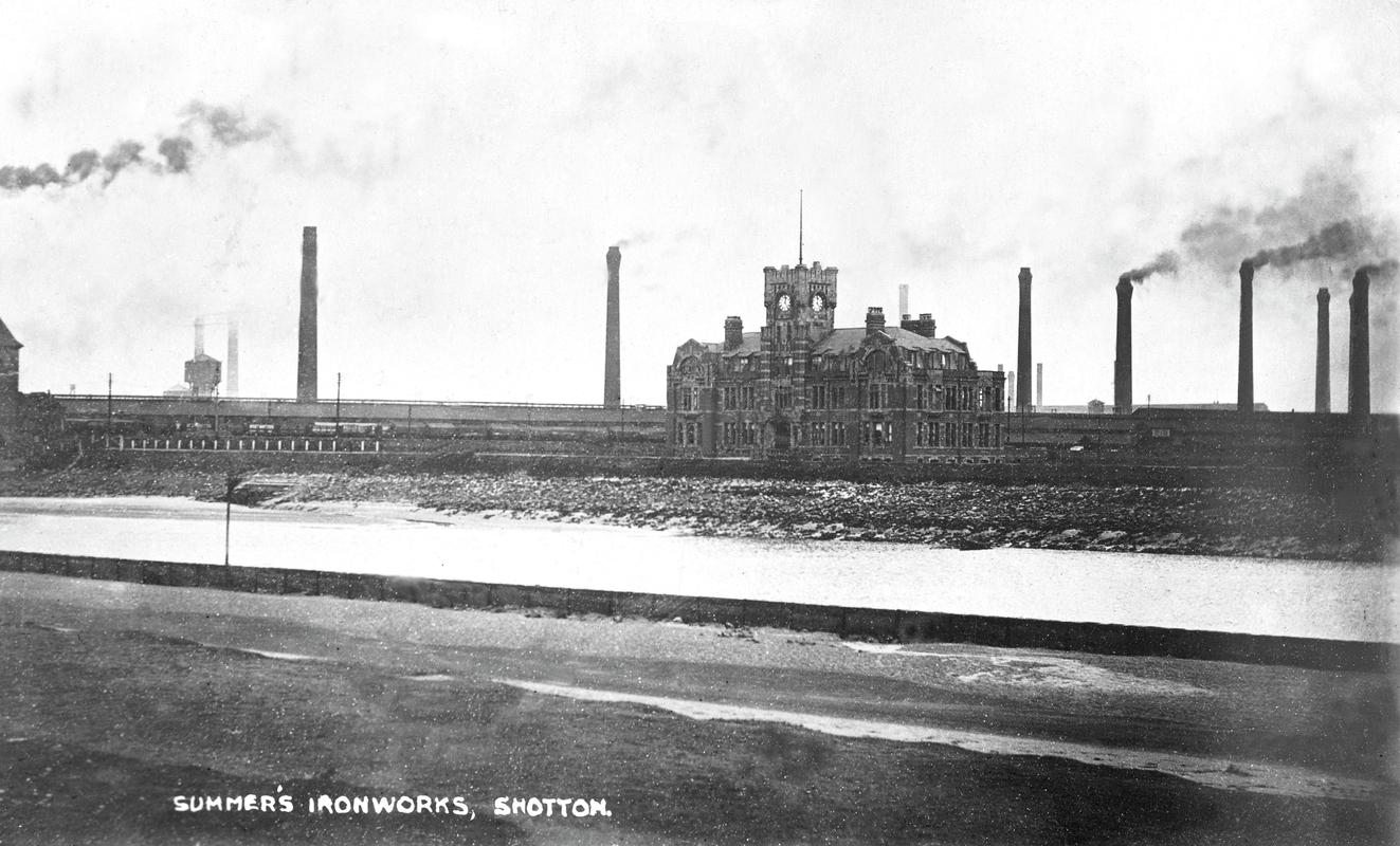 Summer's Ironworks, Shotton (postcard)