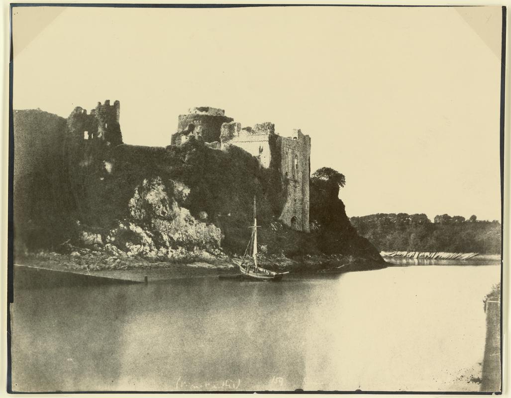 Ruins of Pembroke Castle from the Bridge