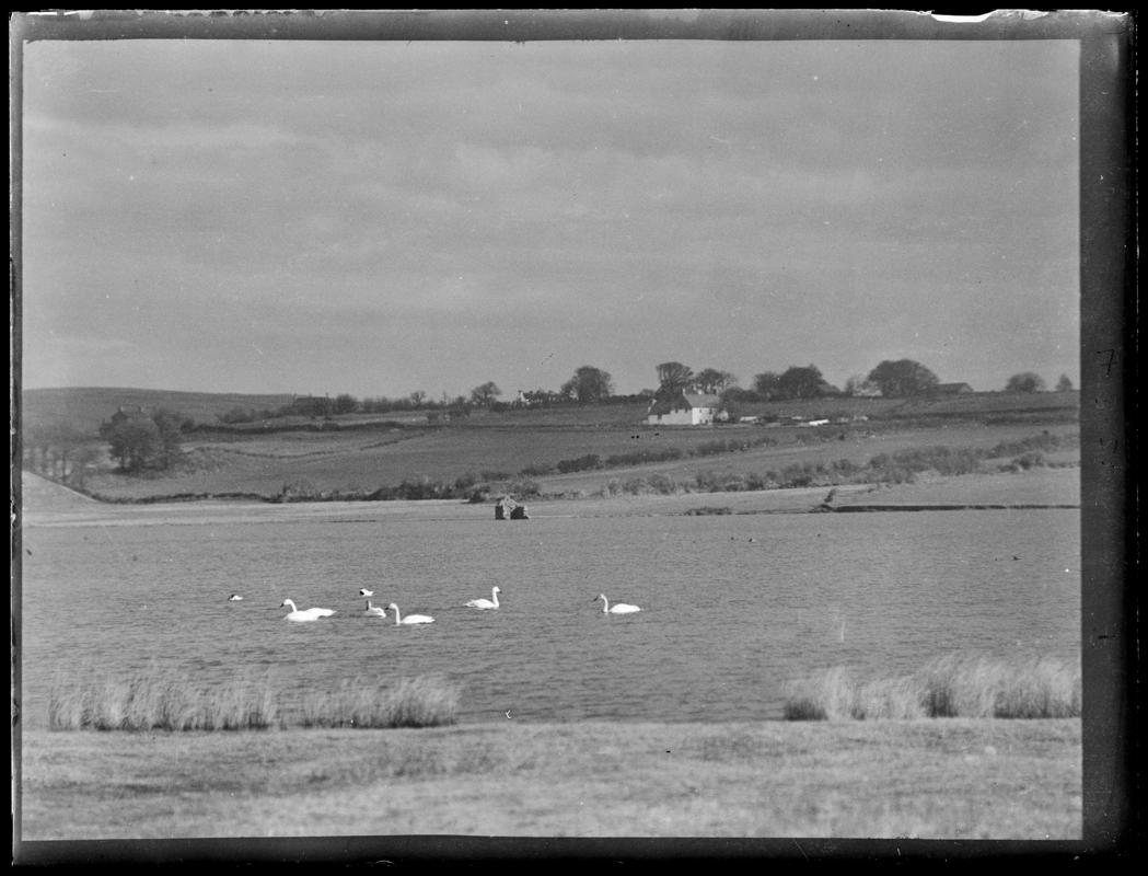 Kenfig Pool, glass negative