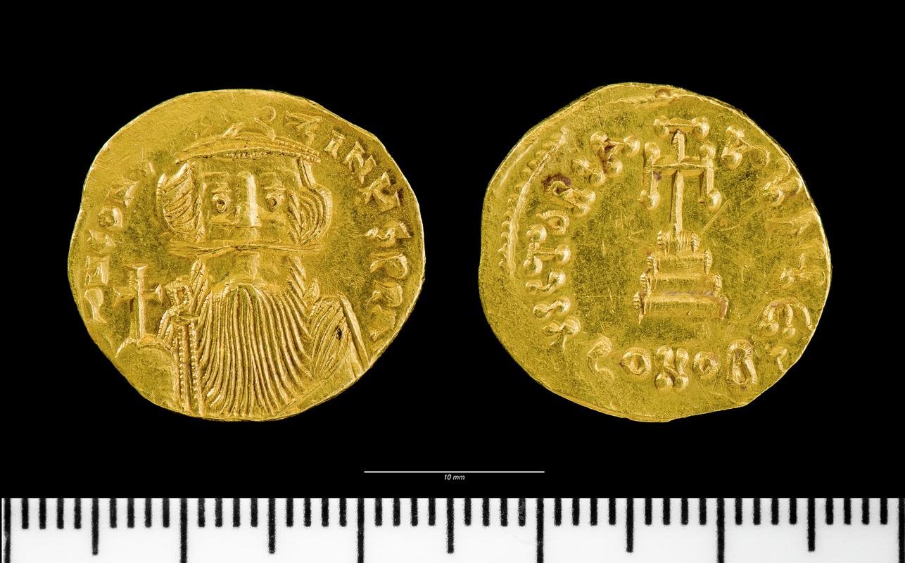 Constans II, gold solidus