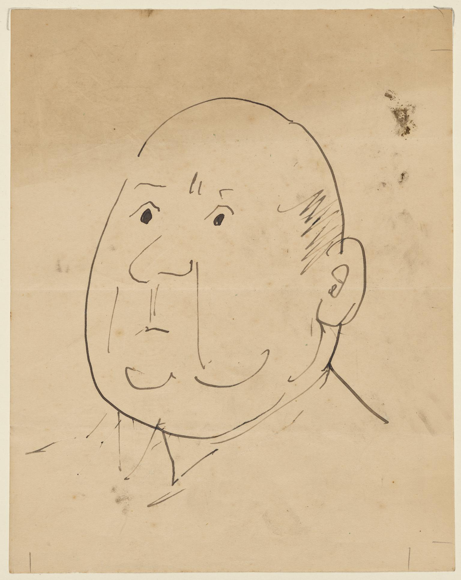 Caricature sketch of a Man's head