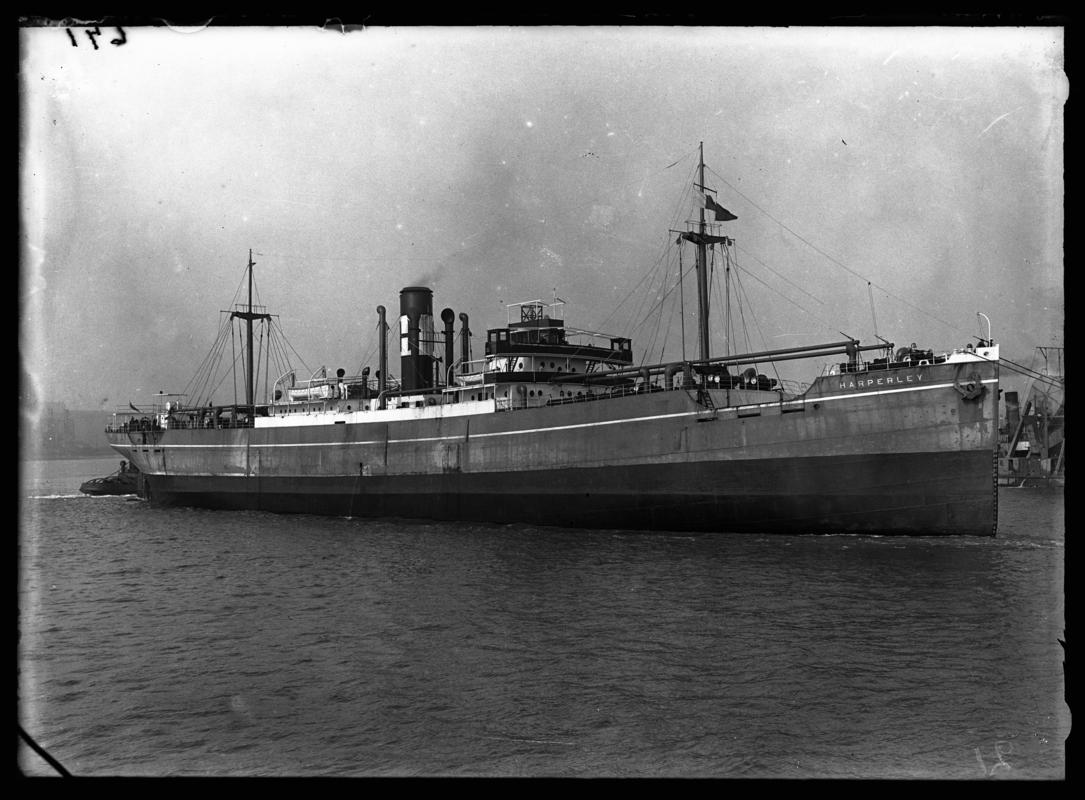S.S. HARPERLEY, glass negative