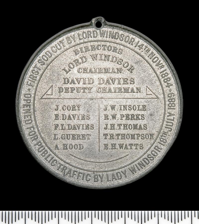 Medal; Barry Dock and Railway