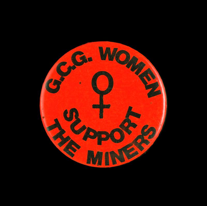 Badge, G.C.G Women Support the Miners'.