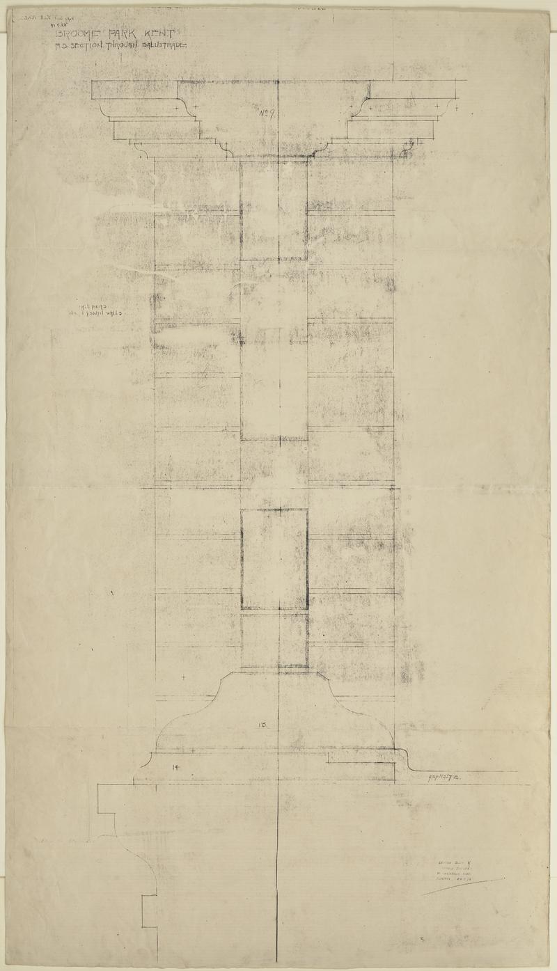 Plan of terrace wall