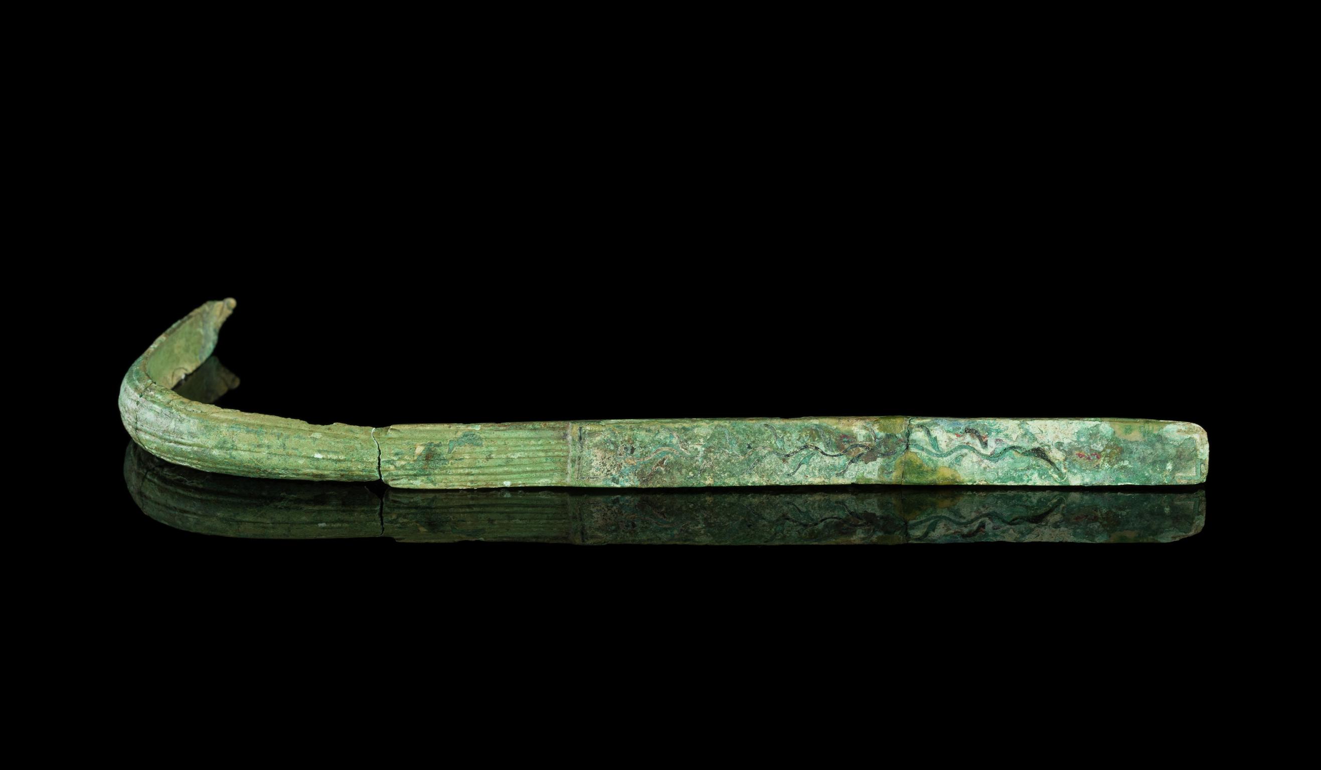 Post-Medieval copper alloy cauldron leg