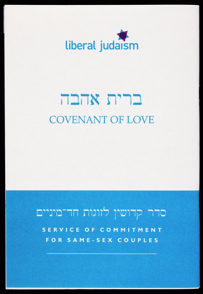 Booklet 'Covenant of Love. Service of Commitment for Same-Sex Couples'.