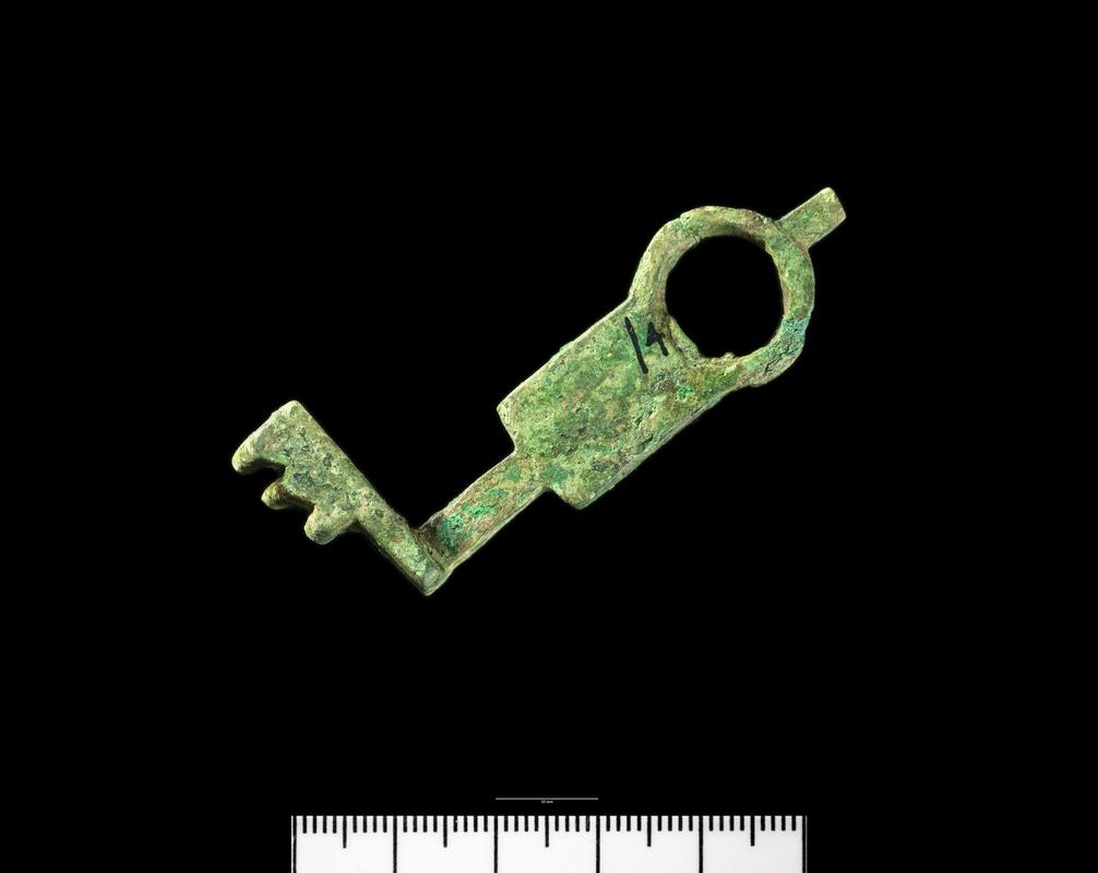 Roman copper alloy slide key