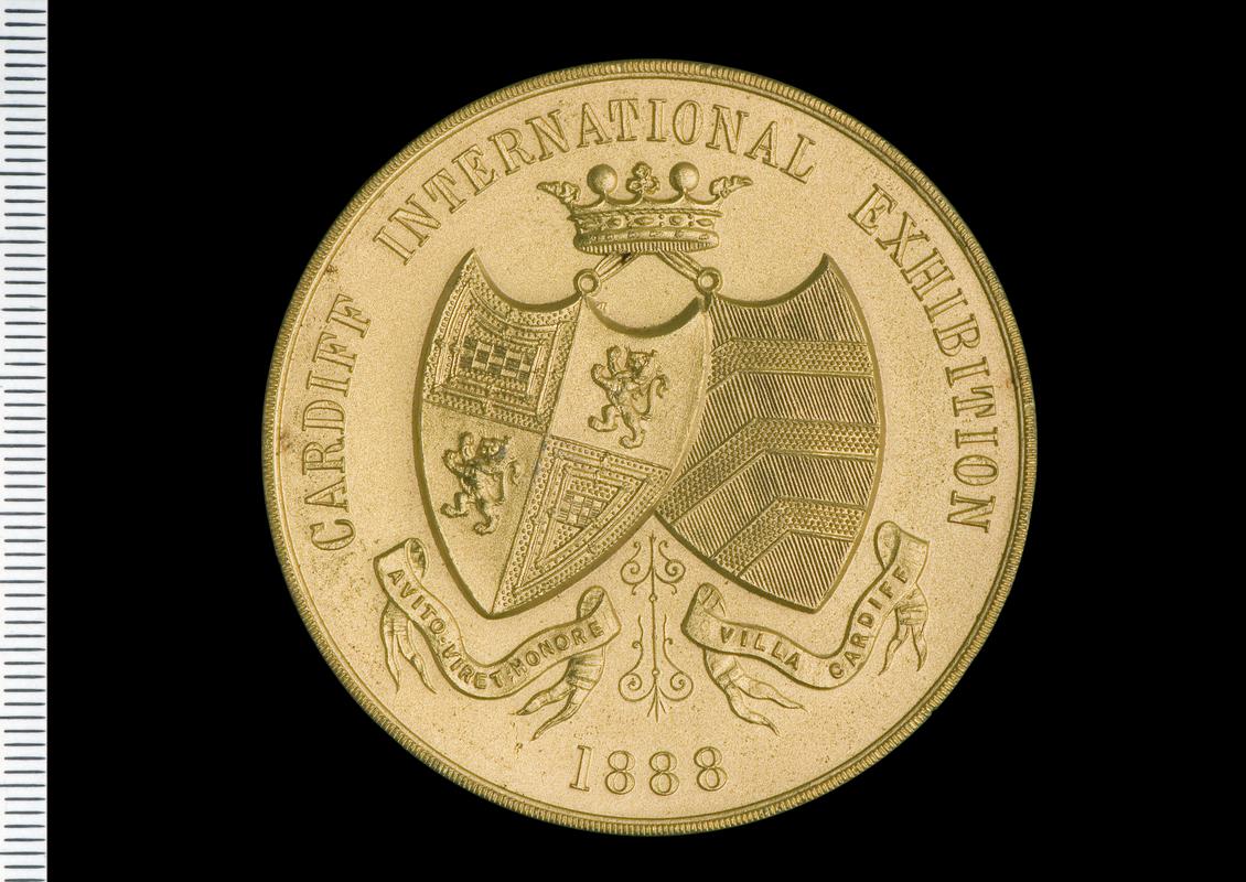 Medal Cardiff International Exhibition 1888 (gilt)