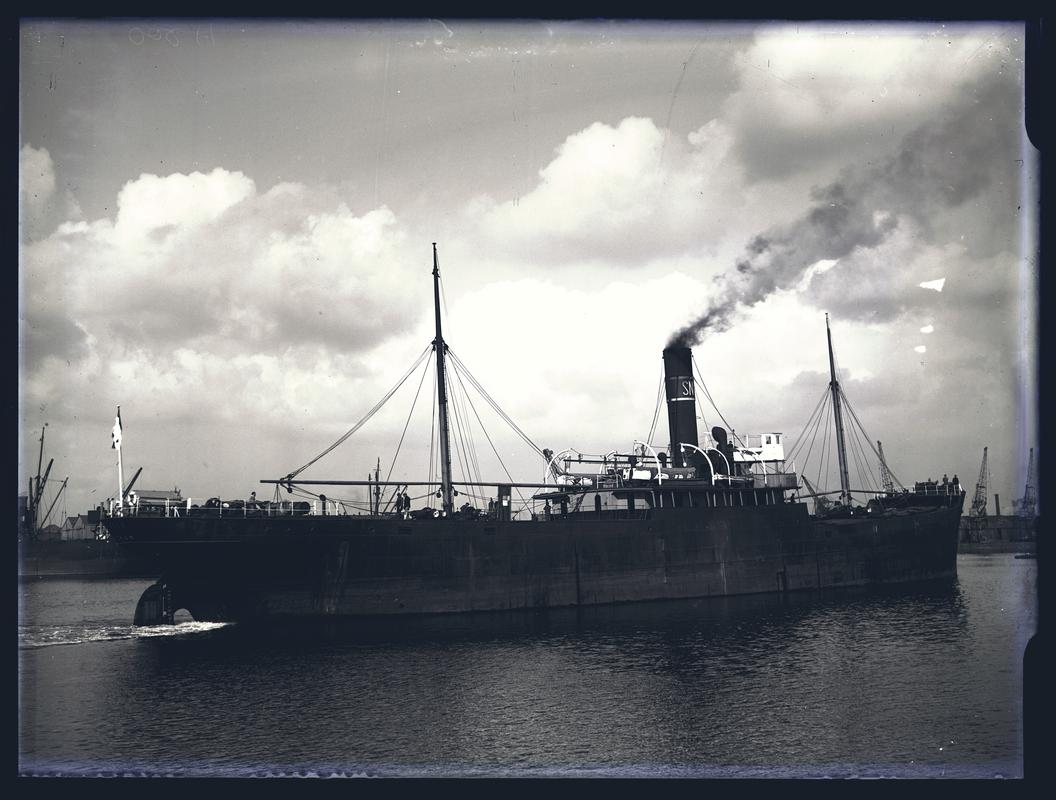 S.S. BOREE, glass negative