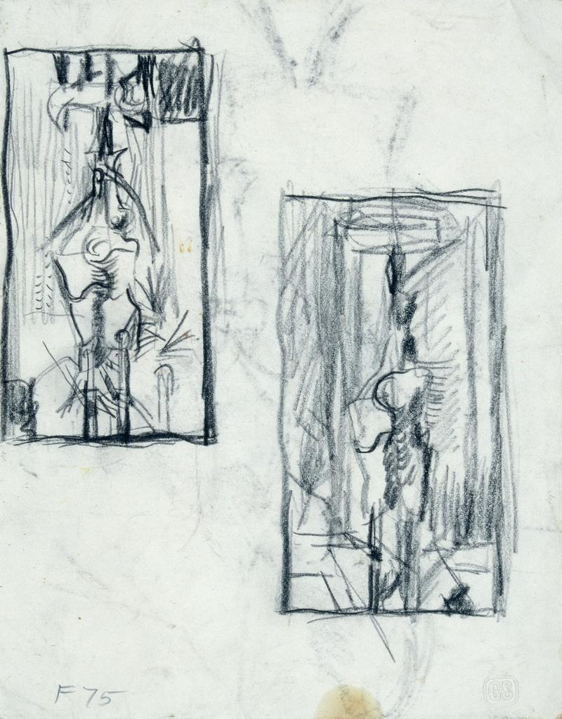 Two standing forms, study