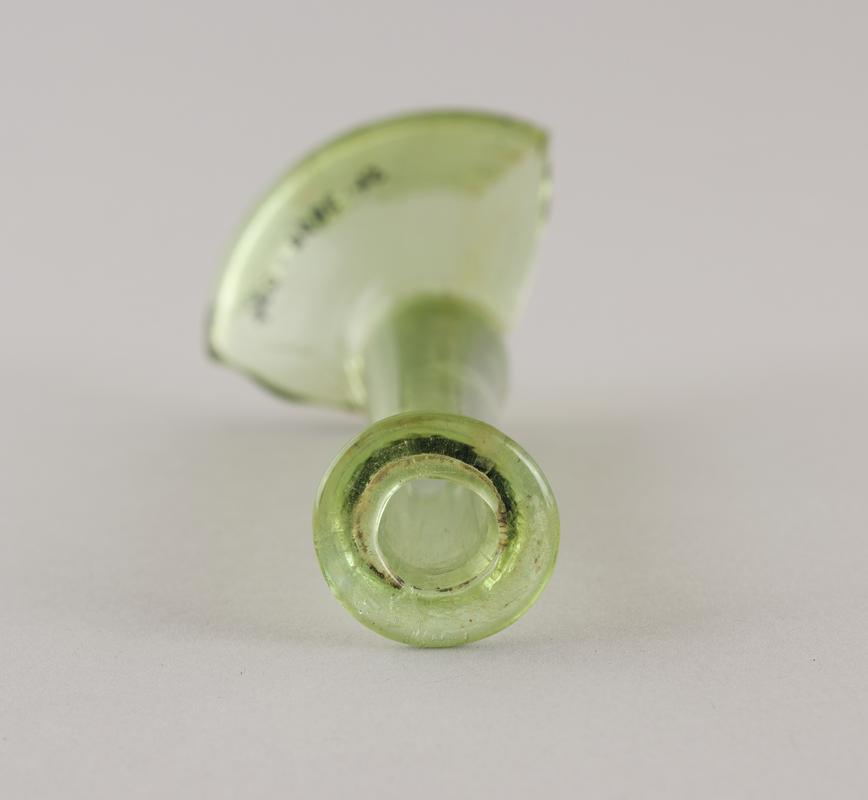 Roman glass flask neck