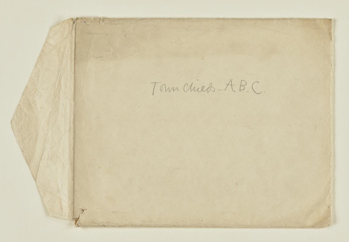 Original Envelope for "Town Child's Alphabet Drawings"