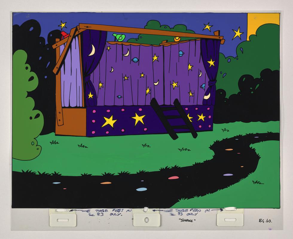 Funny Bones background animation production artwork from episode 'Shake, Rattle and Roll'.