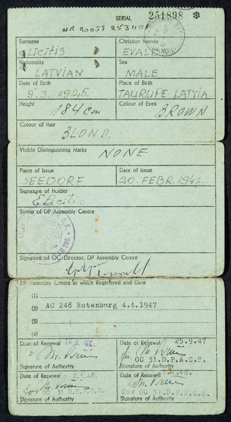 Evalds Janis Licitus, photograph