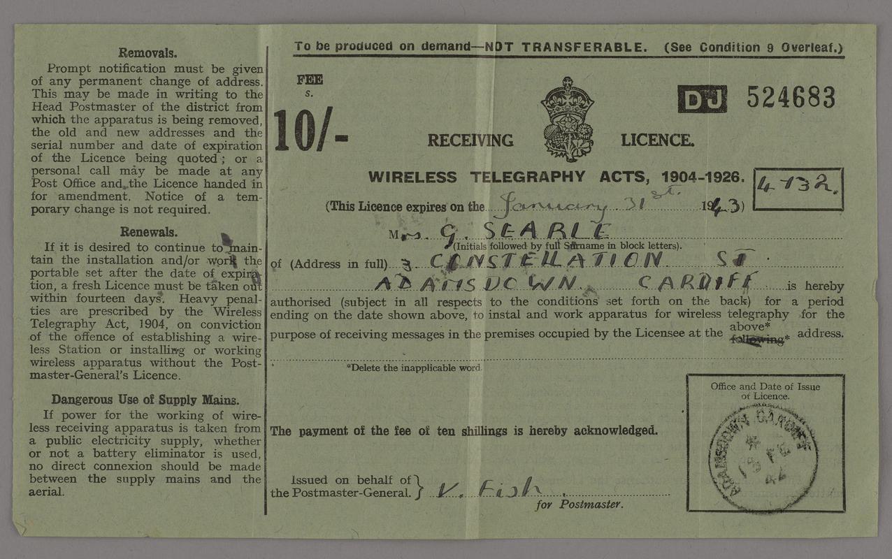 Radio licence