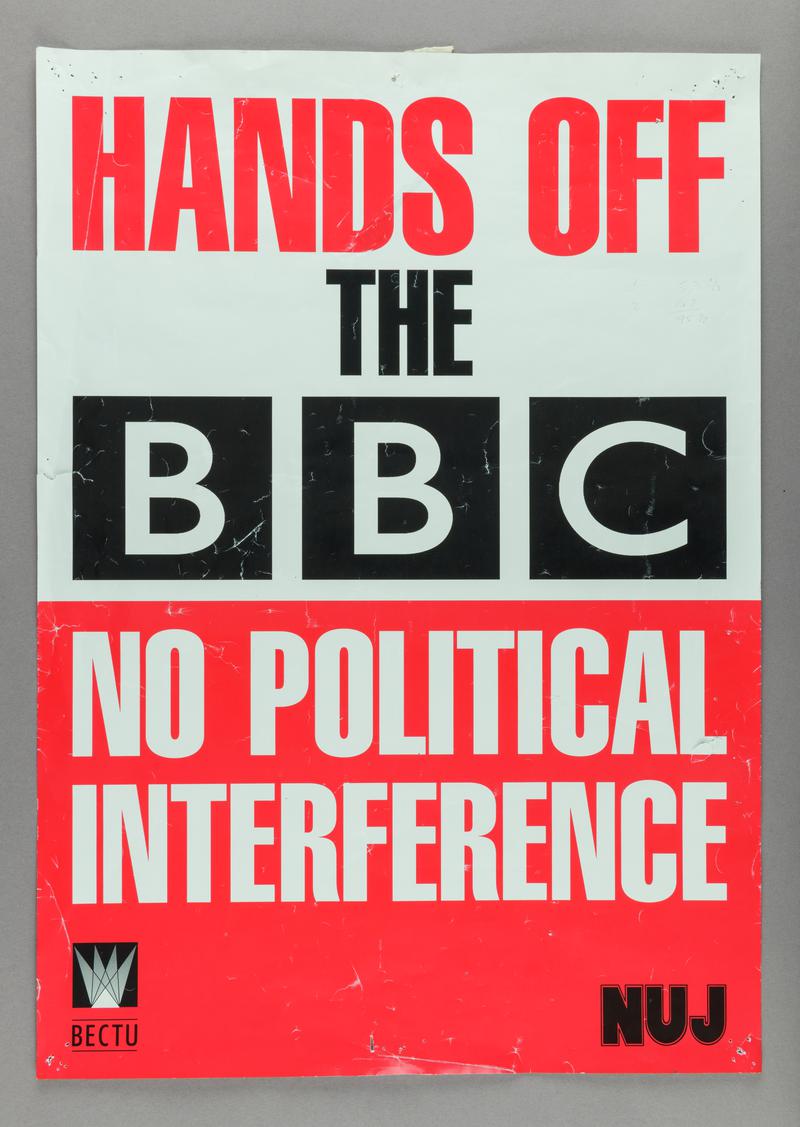 Poster 'Hands Off The BBC'