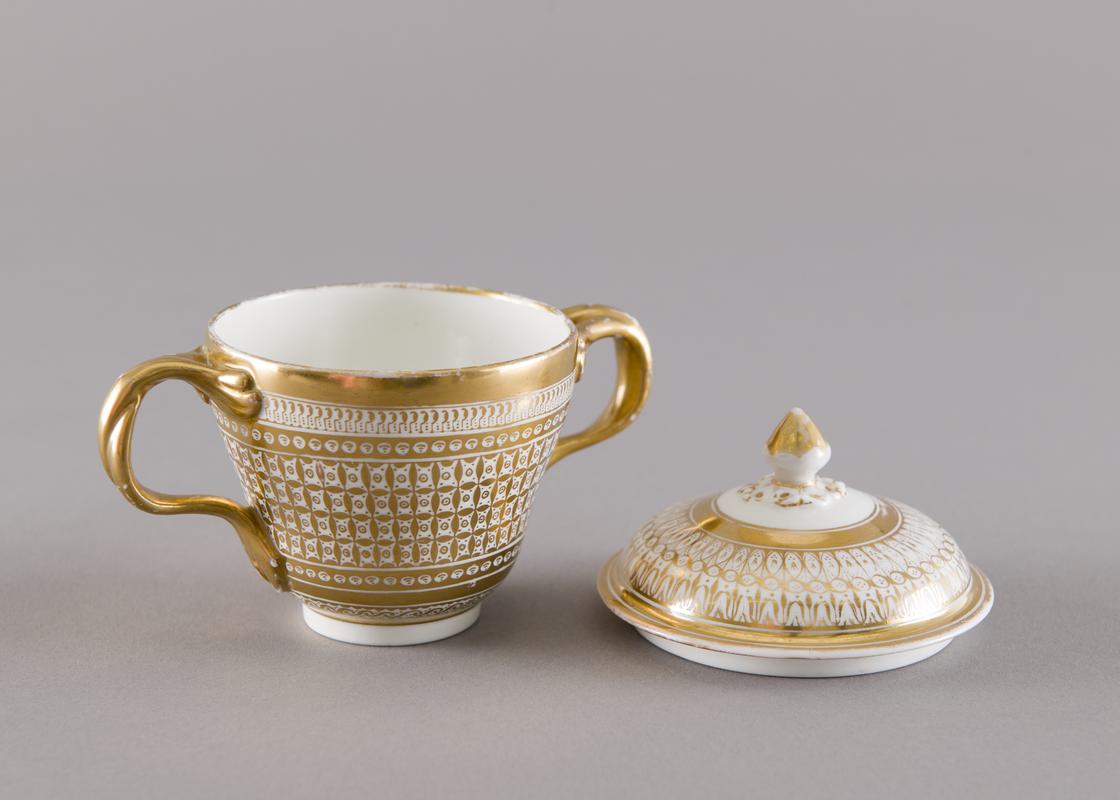 Cup, two-handled and cover